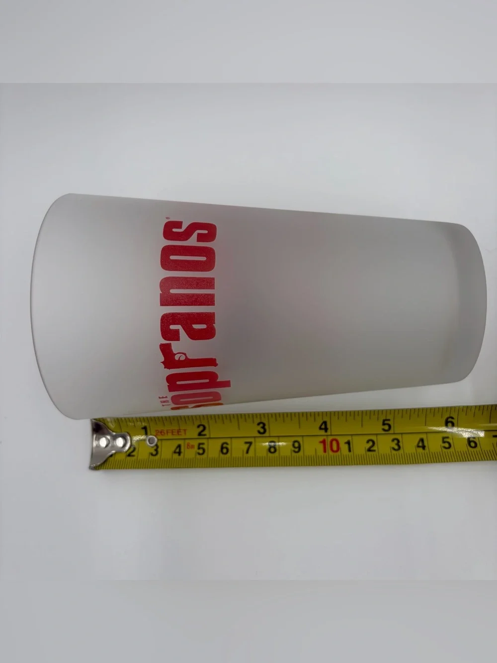 Vintage The Sopranos Bada Bing Club Satin Dolls Lodi NJ Frosted Beer Glass TV